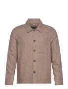 Lindbergh Black Linen Blend Overshirt Brun