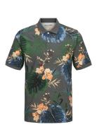 Jack & J S Jjhawaii Aop Polo Ss Multi/patterned