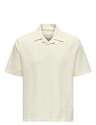 ONLY & SONS Onsmales Reg 335 Ss Resort Shirt Kräm
