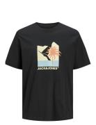 Jack & J S Jjbarbados Tee Ss Crew Neck Svart