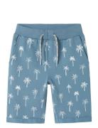 Name It Nkmvermo Aop Long Swe Shorts Unb F Noos Blå