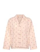 Lindex Pyjama Shirt Seersucker Rosa