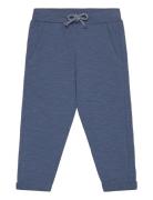Lindex Trousers Slub Blå