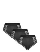 Lindex Brief Brazilian High Iris 3 P Svart