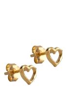 Enamel Copenhagen Organic Heart Studs Guld