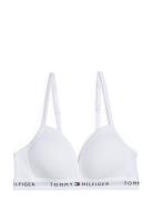 Tommy Hilfiger Triangle Bra Fixed Foam Vit