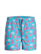 Jack & J S Jpstmaui Jjswim Novelty Aop Akm Sn Blå
