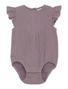Fixoni Romper Ss Woven Lila