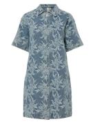 YAS Yasflamera Ss Denim Shirt Dress S. Blå