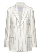 Mango Pinstripe Suit Jacket Vit