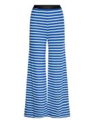 Mads Nørgaard 2X2 Cotton Stripe Velon Pants Blå