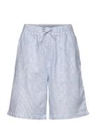 Lindex Shorts Linen Blend Blå