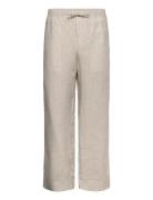 J. Lindeberg Noah Drape Linen Pants Beige