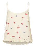 Hunkemöller Cami Woven Ruffle Fruit Kräm