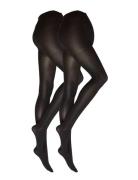 Lindex Tights 40 Den 2 Pack Mom Recyc Svart