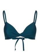 Lindex Swim Top Nicola Shiny Blå