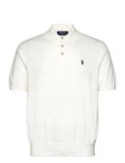 Polo Ralph Lauren Cotton Polo-Collar Sweater Vit