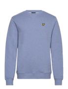 Lyle & Scott Heathered Crew Neck Sweatshirt Blå