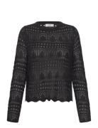 JDY Jdysun Lay L/S Boatneck Pullov. Knt Svart