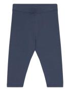 Lindex Leggings Brushed Inside Basic Marinblå