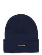 New Balance Linear Knit Cuffed Beanie Marinblå
