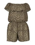 Name It Nkfvinaya Ss Playsuit Fffff Noos Beige