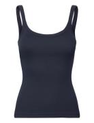 Weekday Close Fitted Ribbed Singlet Svart