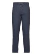 Lindbergh Linen Blend Herringb Pants Blå