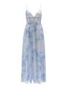 Bardot Elias Printed Maxi Dress Blå