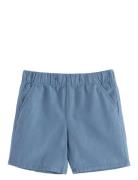 Lindex Shorts Linen Blended Marinblå