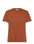 GANT Reg Shield Ss T-Shirt Orange