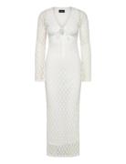 Bardot Talika Floral Mesh Maxi Dress Vit