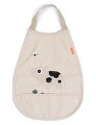 D By Deer Pull-Over Bib Tiny Farm Sand Beige
