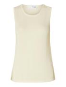 Selected Femme Slfmoon Sus Sl Knit Top B Kräm