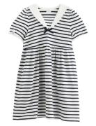 Lindex Dress Sailor Ss Marinblå