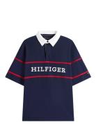 Tommy Hilfiger Americana Colourblock Ss Rugby Marinblå