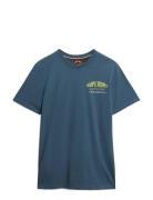 Superdry Mountain Relaxed Tee Blå