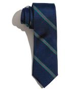 AN IVY Navy Green Red Thin Stripes Marinblå