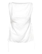 Weekday Sleeveless Boatneck Tie Top Vit