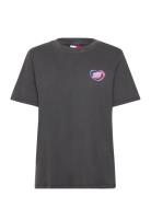 Tommy Jeans Tjw Rlx Neon Ss Tee Ext Svart