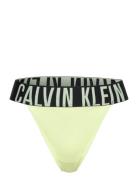 Calvin Klein High Leg Thong Gul