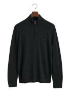 GANT Extrafine Merino Wool Half Zip Svart