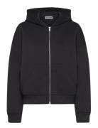 Weekday Over D Scuba Zip-Hoodie Svart