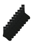 Jack & J S Jacregen Tennis Socks 10 Pack Jnr Ln Svart