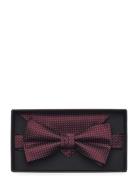 Lindbergh Black Polyester Bow Tie With Dotspolyester Bow Tie With Dots...