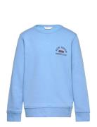 GANT Graphic C-Neck Sweat Blå