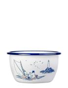 Muurla Enamel Bowl 6Dl Sailors Vit