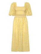 Stella Nova Delicate Checked Maxi Dress Gul