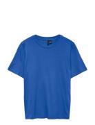 Vero Moda Vmpaulina Ss T-Shirt Jrs Noos Blå