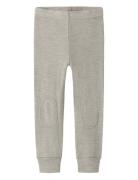 Name It Nmnwax Wool Rib Legging Noos Grå